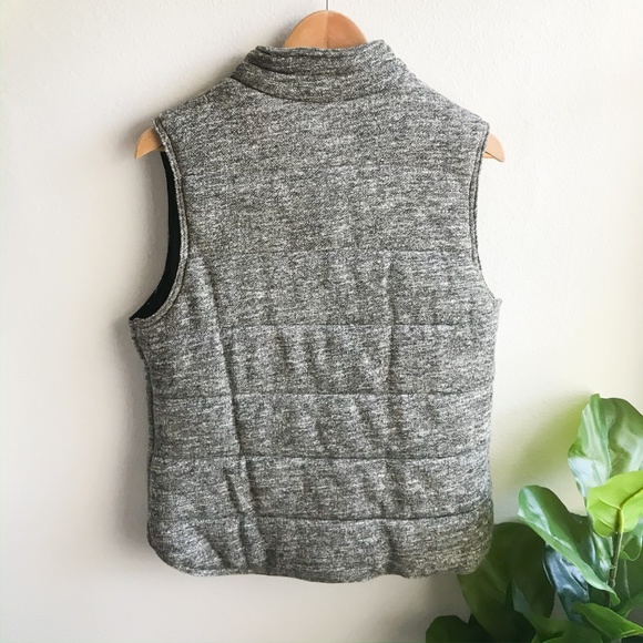 Anthropologie Skies Are Blue Puffer Vest Gray L - Picture 4 of 5